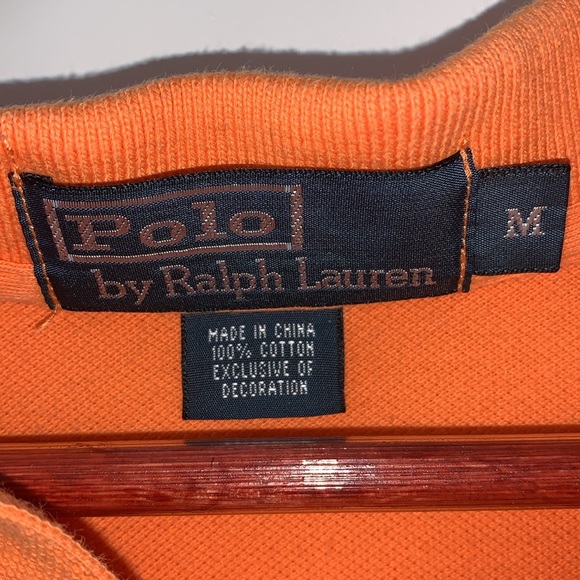 Polo by Ralph Lauren Polo shirt size Medium and Orange in colour. VGUC - Picture 7 of 9